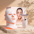LED Facial Mask & The massager — neck & jawline (Combo)